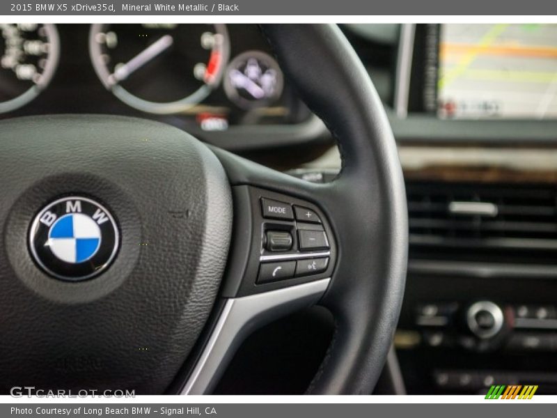 Mineral White Metallic / Black 2015 BMW X5 xDrive35d