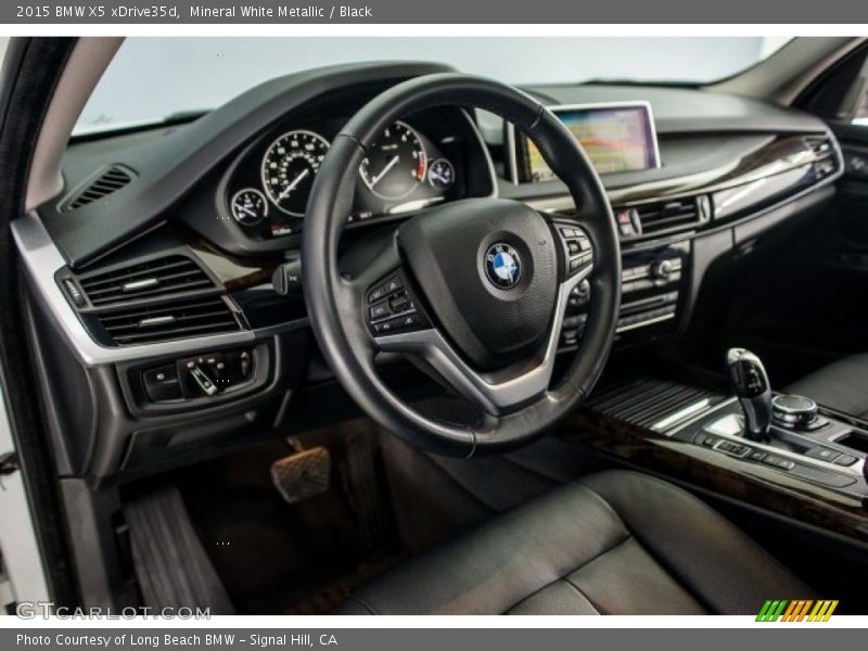Mineral White Metallic / Black 2015 BMW X5 xDrive35d