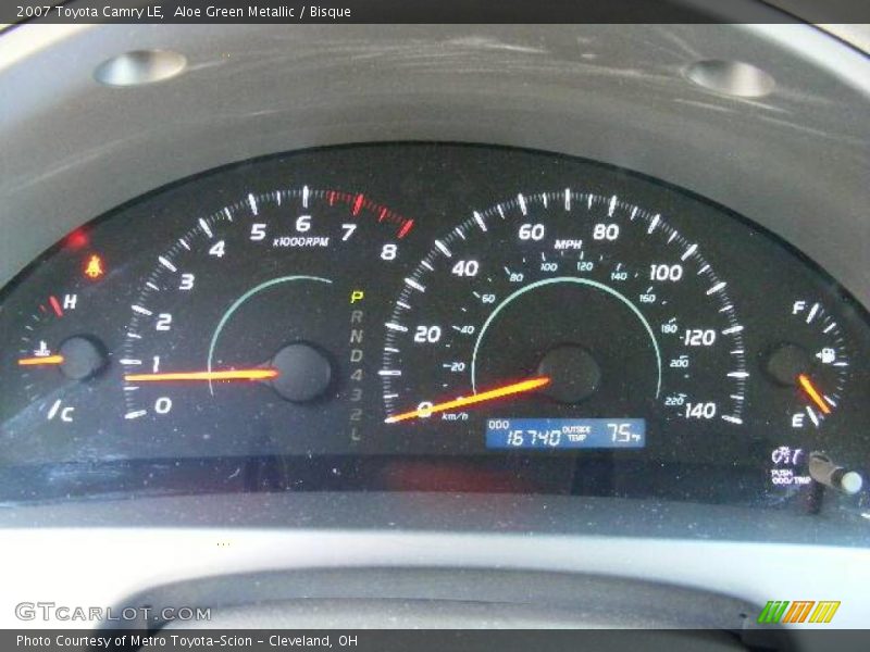 Aloe Green Metallic / Bisque 2007 Toyota Camry LE