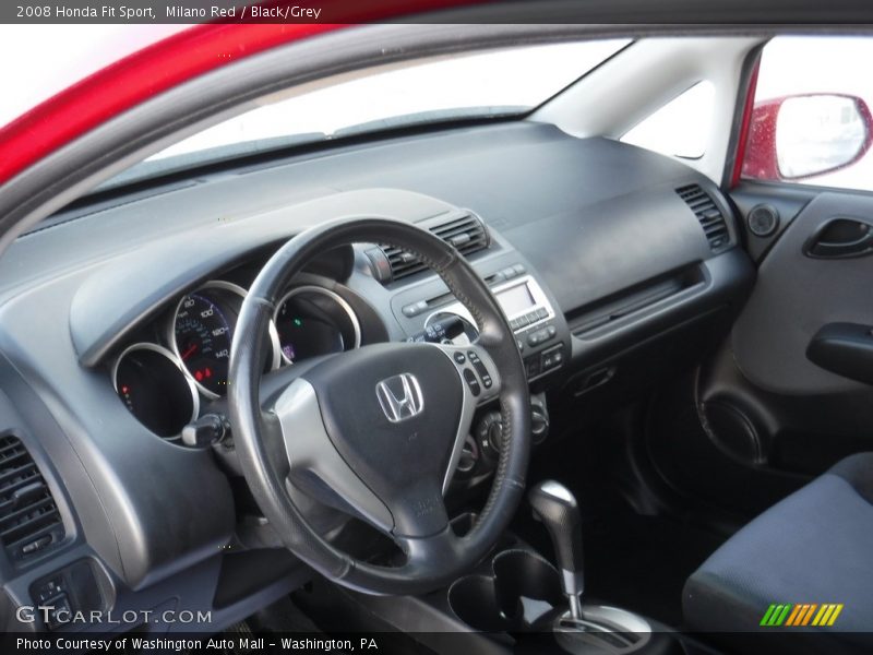 Milano Red / Black/Grey 2008 Honda Fit Sport
