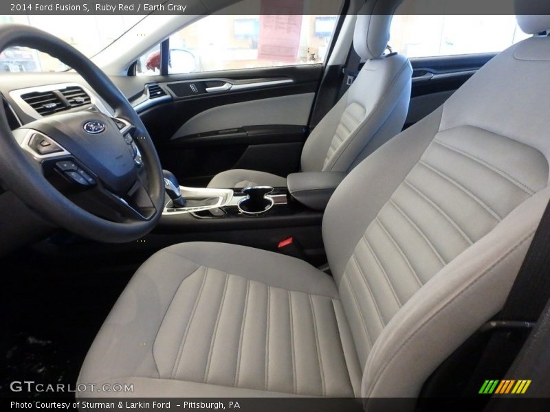 Ruby Red / Earth Gray 2014 Ford Fusion S
