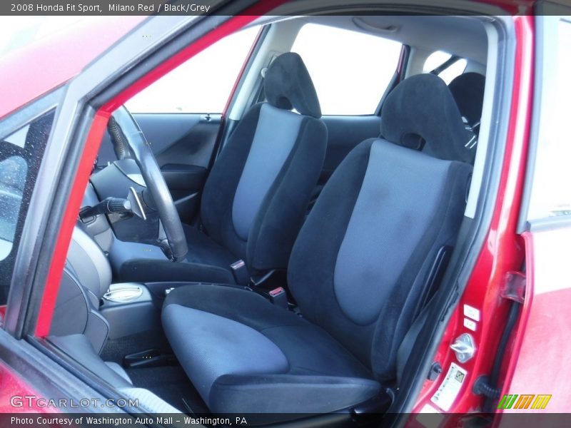 Milano Red / Black/Grey 2008 Honda Fit Sport