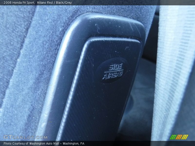 Milano Red / Black/Grey 2008 Honda Fit Sport