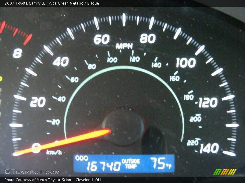 Aloe Green Metallic / Bisque 2007 Toyota Camry LE