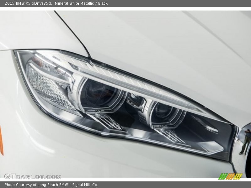 Mineral White Metallic / Black 2015 BMW X5 xDrive35d