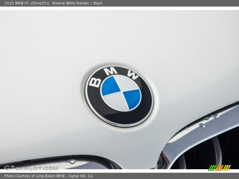 Mineral White Metallic / Black 2015 BMW X5 xDrive35d