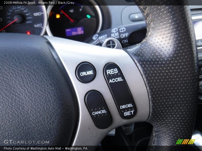 Milano Red / Black/Grey 2008 Honda Fit Sport