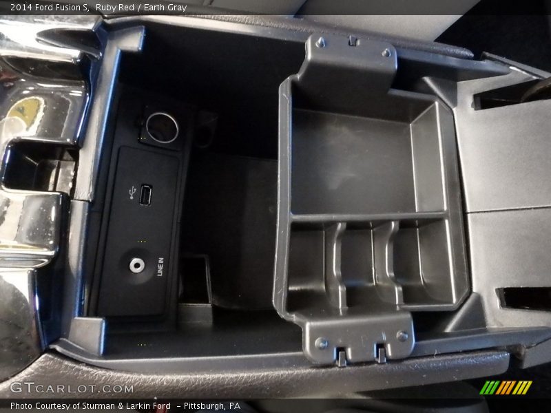 Ruby Red / Earth Gray 2014 Ford Fusion S