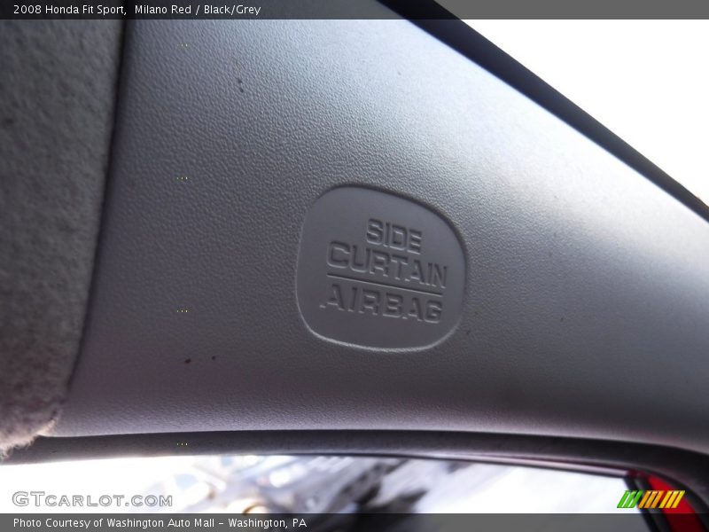Milano Red / Black/Grey 2008 Honda Fit Sport