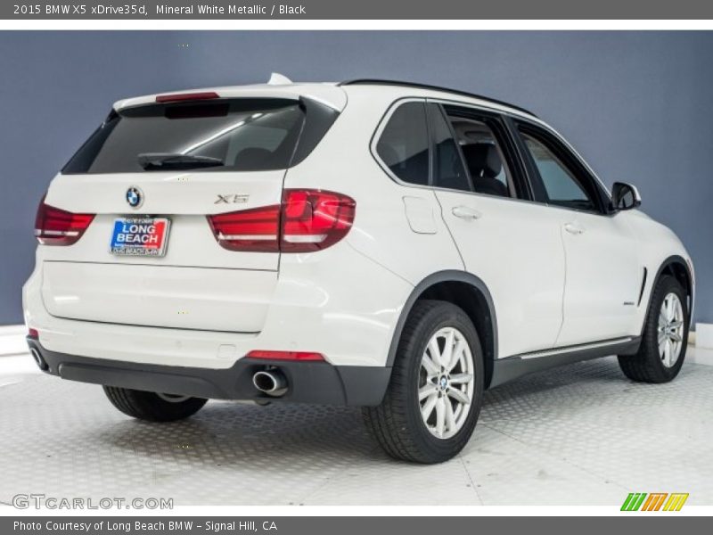 Mineral White Metallic / Black 2015 BMW X5 xDrive35d