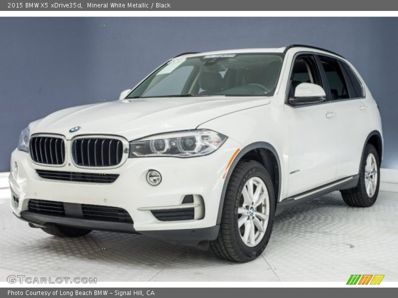 Mineral White Metallic / Black 2015 BMW X5 xDrive35d