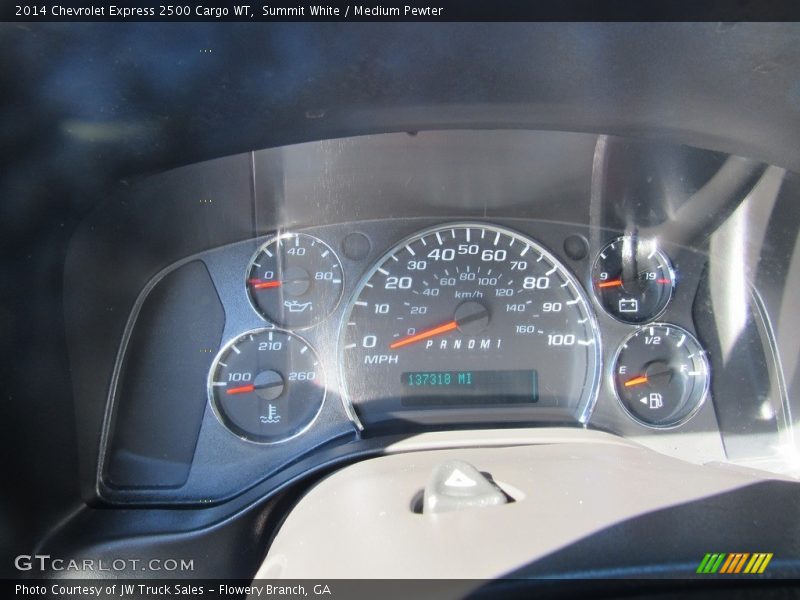 Summit White / Medium Pewter 2014 Chevrolet Express 2500 Cargo WT