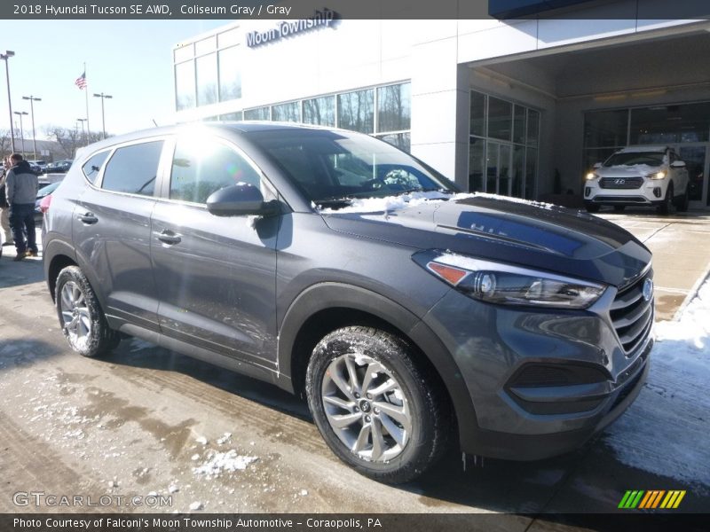 Coliseum Gray / Gray 2018 Hyundai Tucson SE AWD