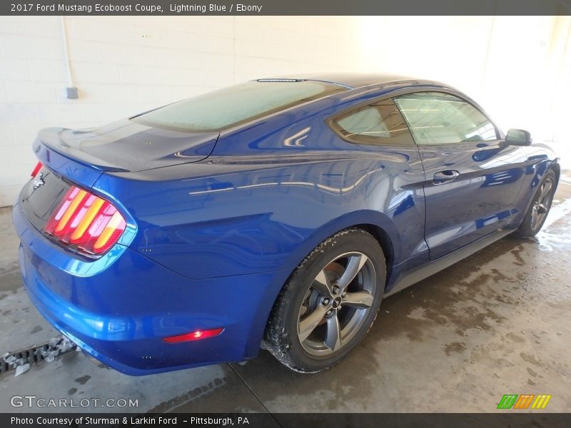 Lightning Blue / Ebony 2017 Ford Mustang Ecoboost Coupe