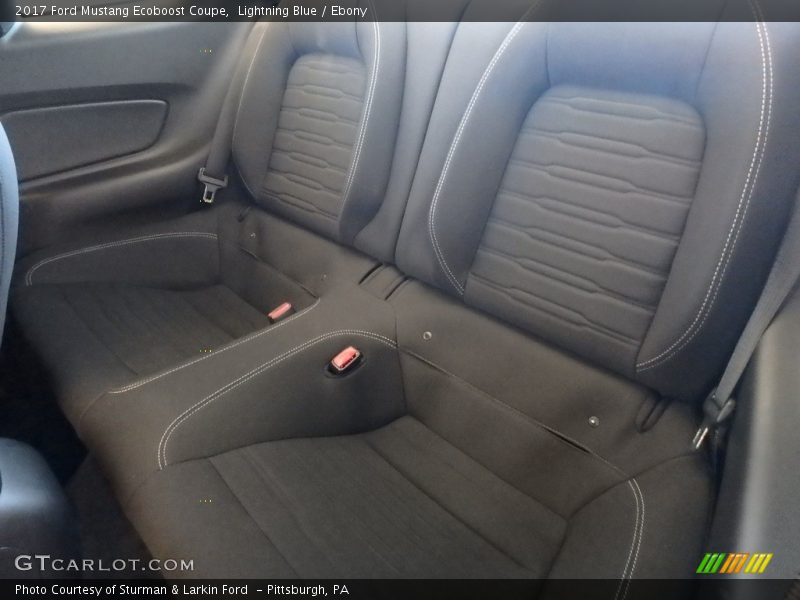 Lightning Blue / Ebony 2017 Ford Mustang Ecoboost Coupe