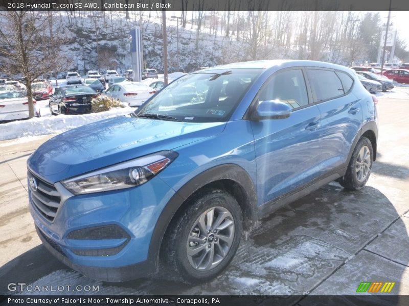 Caribbean Blue / Black 2018 Hyundai Tucson SE AWD