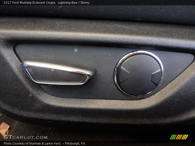 Lightning Blue / Ebony 2017 Ford Mustang Ecoboost Coupe