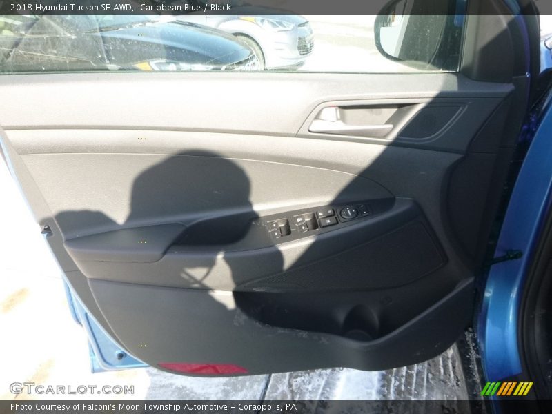 Caribbean Blue / Black 2018 Hyundai Tucson SE AWD