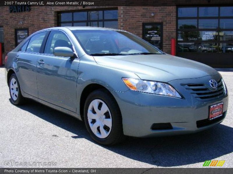 Aloe Green Metallic / Bisque 2007 Toyota Camry LE
