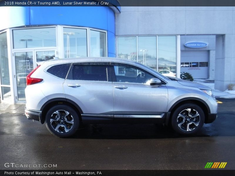 Lunar Silver Metallic / Gray 2018 Honda CR-V Touring AWD