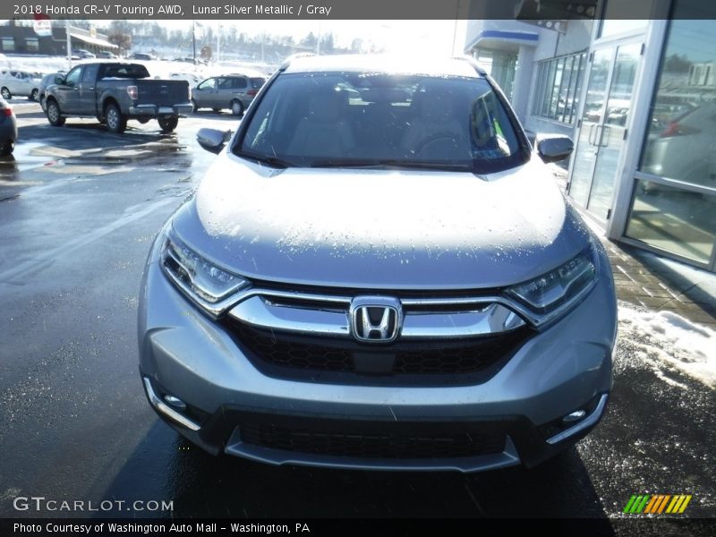Lunar Silver Metallic / Gray 2018 Honda CR-V Touring AWD