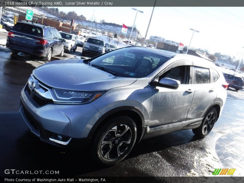 Lunar Silver Metallic / Gray 2018 Honda CR-V Touring AWD