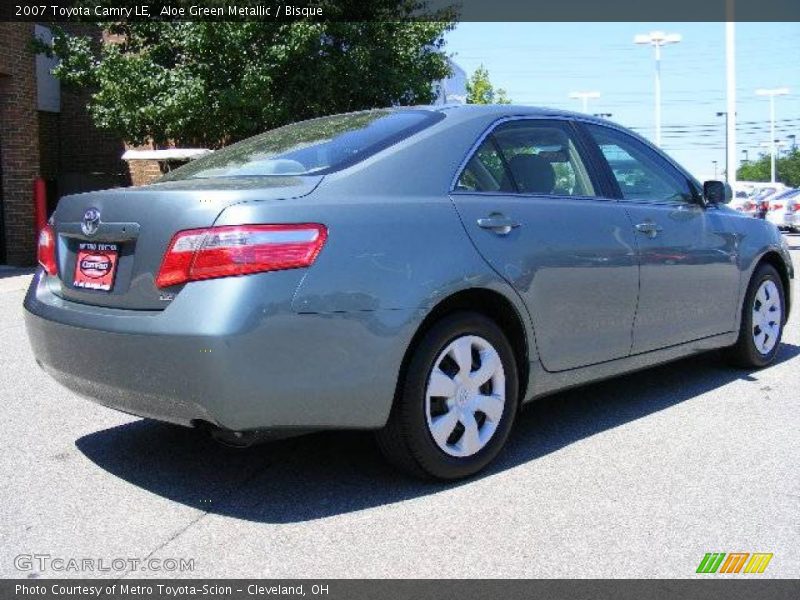 Aloe Green Metallic / Bisque 2007 Toyota Camry LE