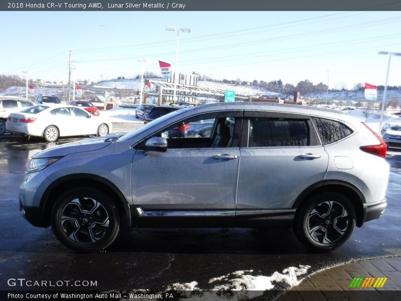 Lunar Silver Metallic / Gray 2018 Honda CR-V Touring AWD