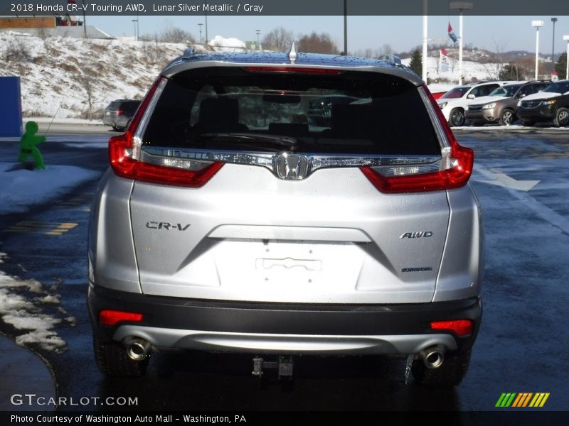 Lunar Silver Metallic / Gray 2018 Honda CR-V Touring AWD