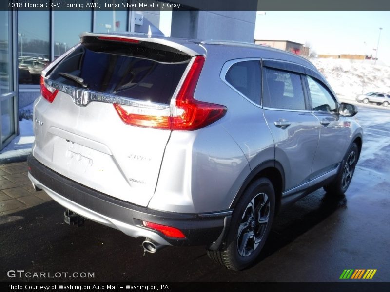 Lunar Silver Metallic / Gray 2018 Honda CR-V Touring AWD