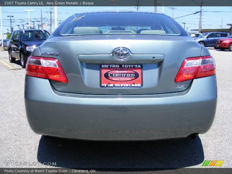 Aloe Green Metallic / Bisque 2007 Toyota Camry LE