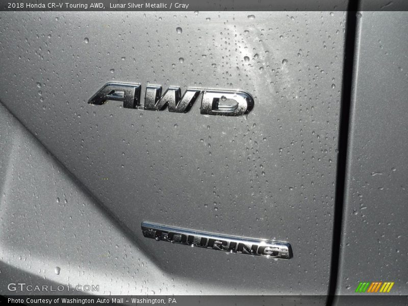 Lunar Silver Metallic / Gray 2018 Honda CR-V Touring AWD