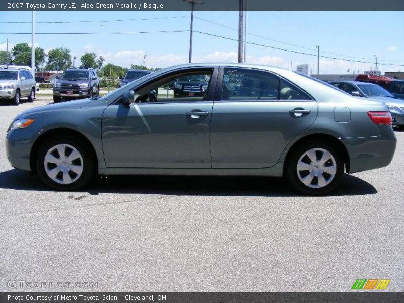 Aloe Green Metallic / Bisque 2007 Toyota Camry LE