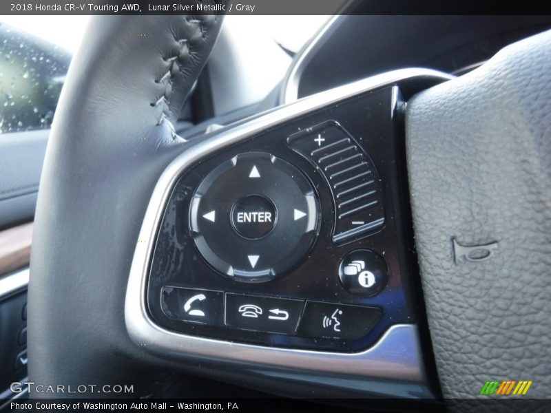 Lunar Silver Metallic / Gray 2018 Honda CR-V Touring AWD