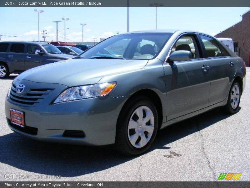 Aloe Green Metallic / Bisque 2007 Toyota Camry LE