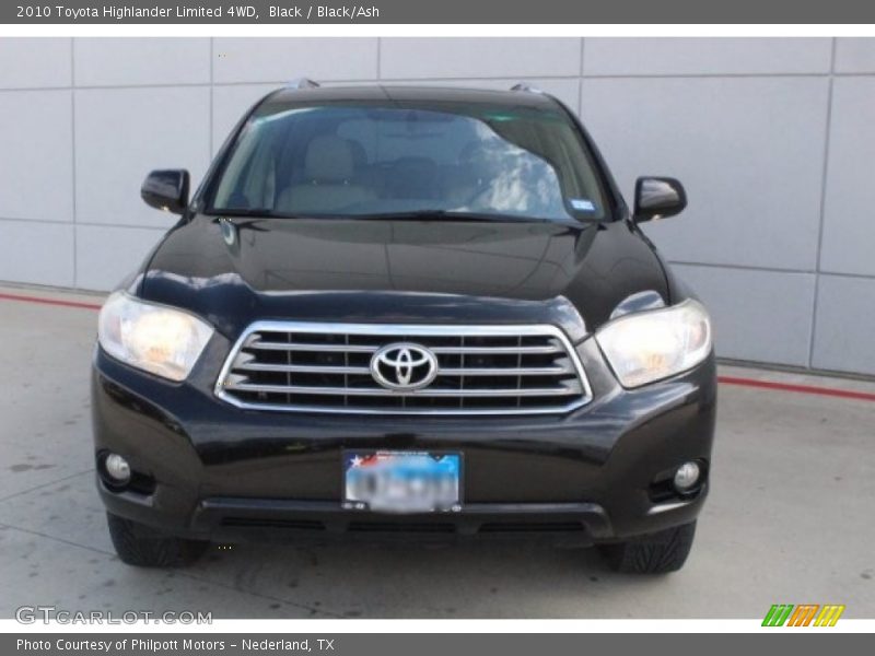 Black / Black/Ash 2010 Toyota Highlander Limited 4WD