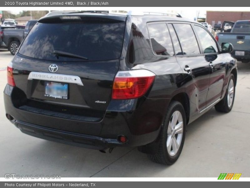 Black / Black/Ash 2010 Toyota Highlander Limited 4WD