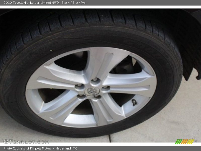 Black / Black/Ash 2010 Toyota Highlander Limited 4WD
