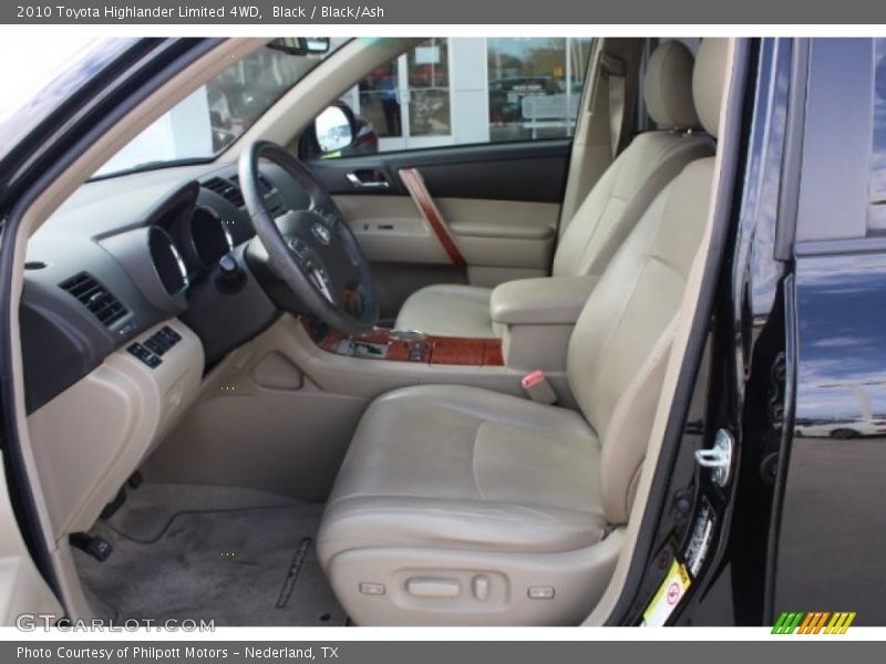 Black / Black/Ash 2010 Toyota Highlander Limited 4WD
