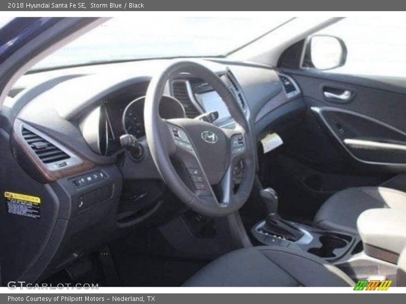 Storm Blue / Black 2018 Hyundai Santa Fe SE