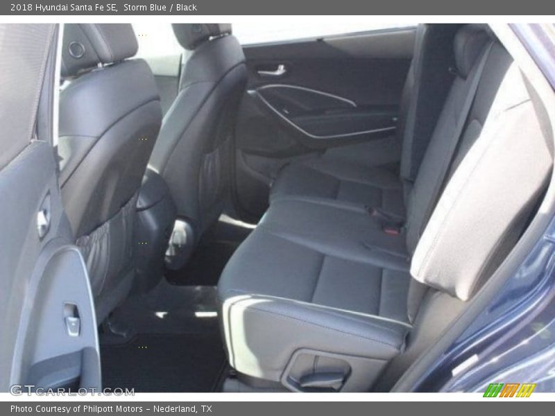 Storm Blue / Black 2018 Hyundai Santa Fe SE