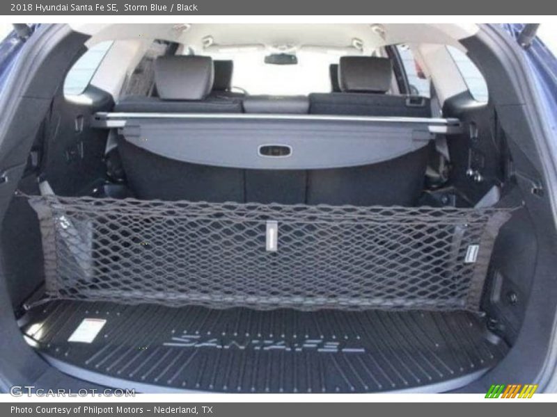 Storm Blue / Black 2018 Hyundai Santa Fe SE