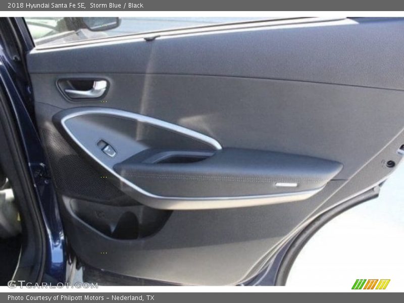Storm Blue / Black 2018 Hyundai Santa Fe SE