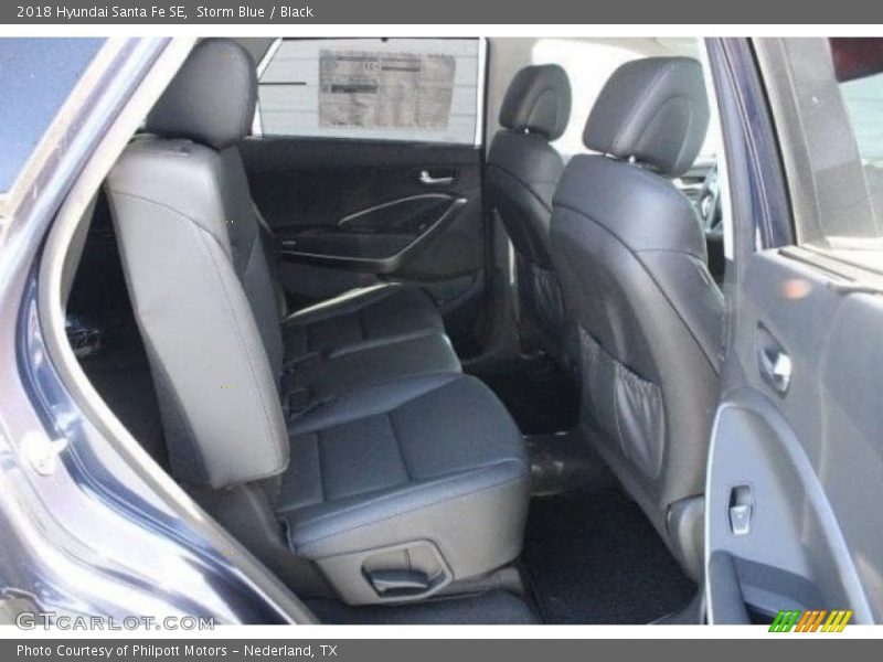 Storm Blue / Black 2018 Hyundai Santa Fe SE