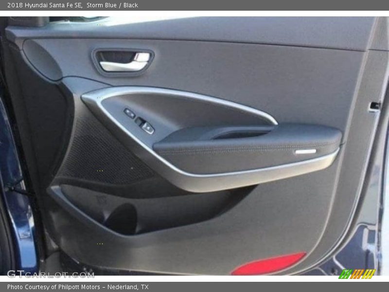 Storm Blue / Black 2018 Hyundai Santa Fe SE