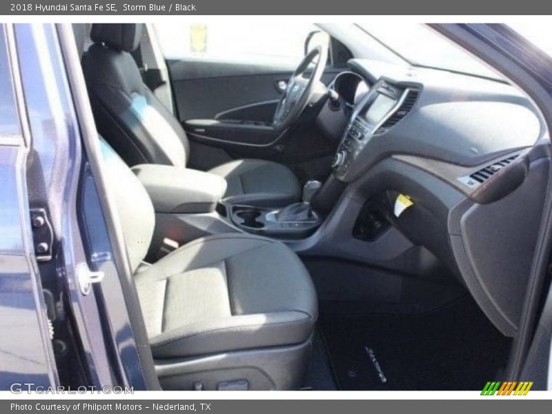 Storm Blue / Black 2018 Hyundai Santa Fe SE