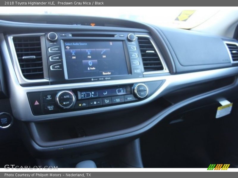 Predawn Gray Mica / Black 2018 Toyota Highlander XLE