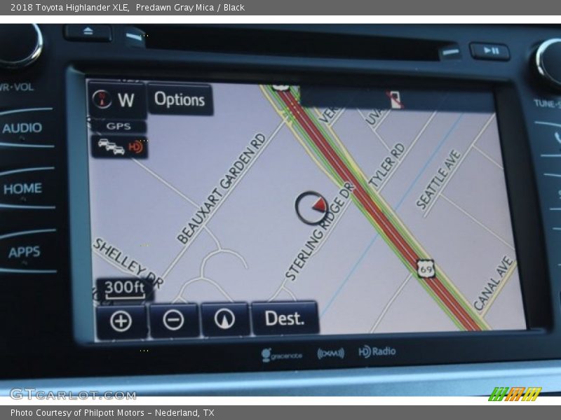 Predawn Gray Mica / Black 2018 Toyota Highlander XLE
