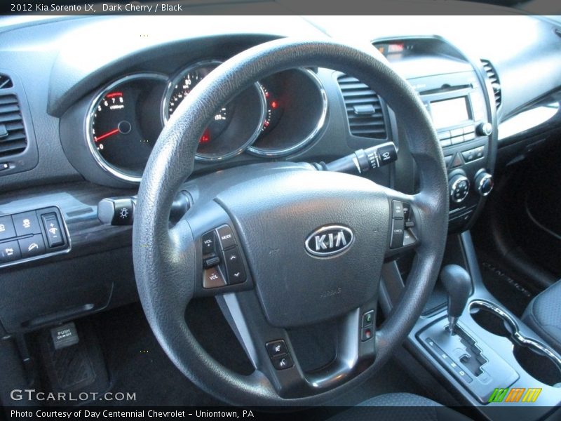 Dark Cherry / Black 2012 Kia Sorento LX