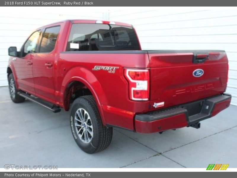 Ruby Red / Black 2018 Ford F150 XLT SuperCrew